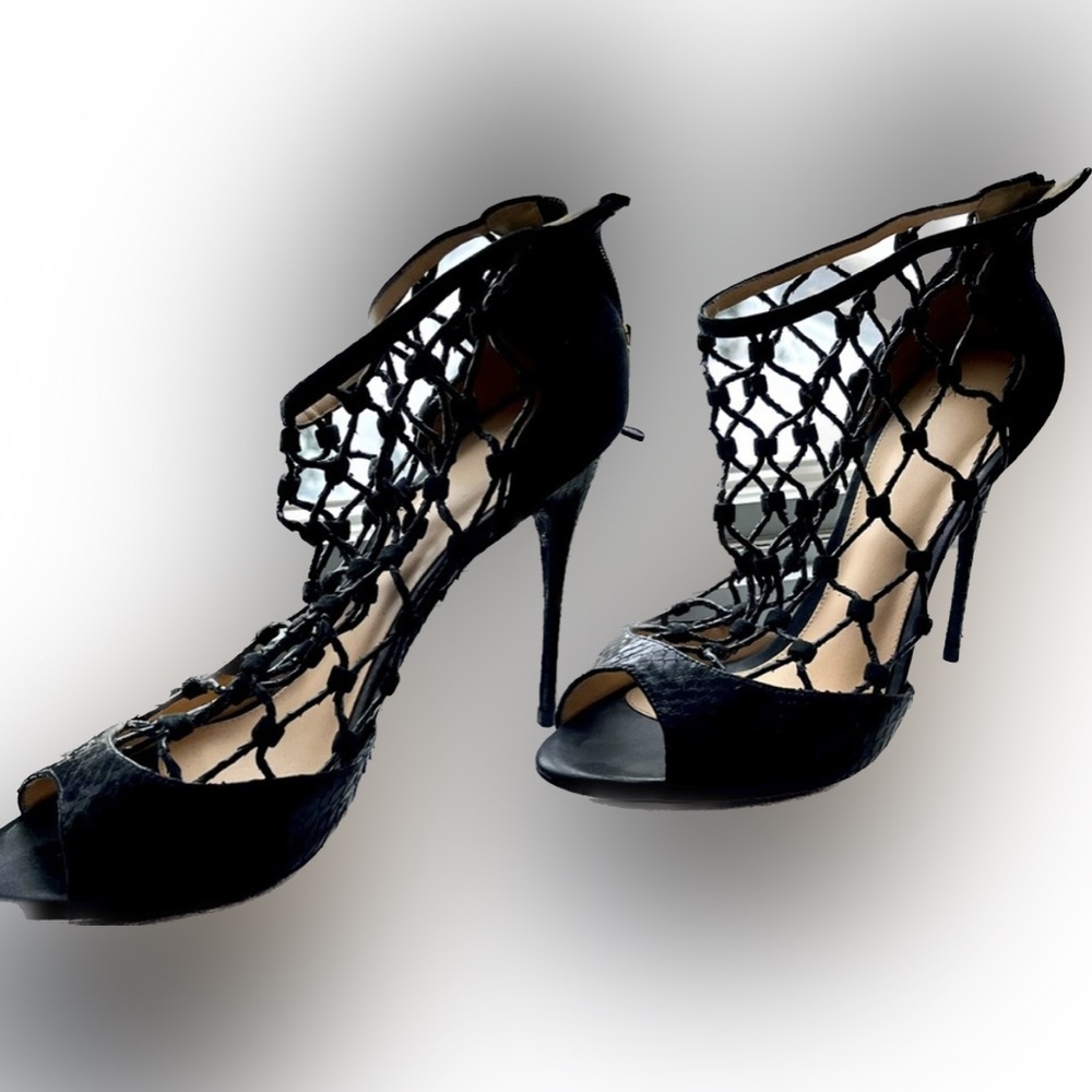 Alexander Birman beautiful laced snake leather sandals